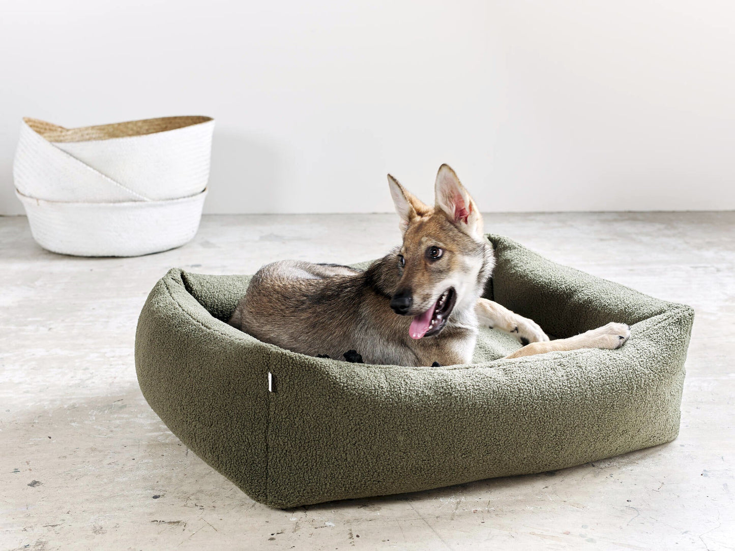 LABONI Hundebett / Katzenbett CLASSIC Bezug Teddy