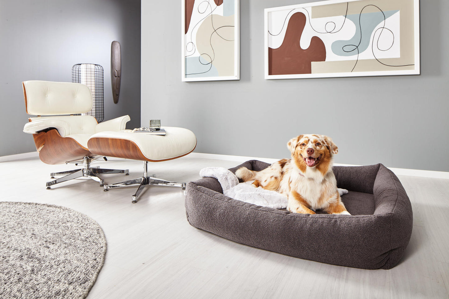 LABONI Hundebett / Katzenbett CLASSIC Bezug Teddy