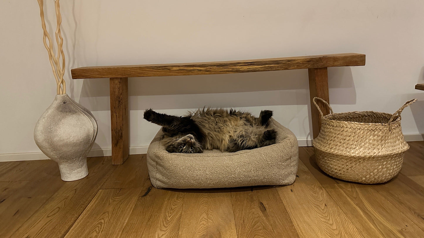 LABONI Hundebett / Katzenbett CLASSIC Bezug Teddy