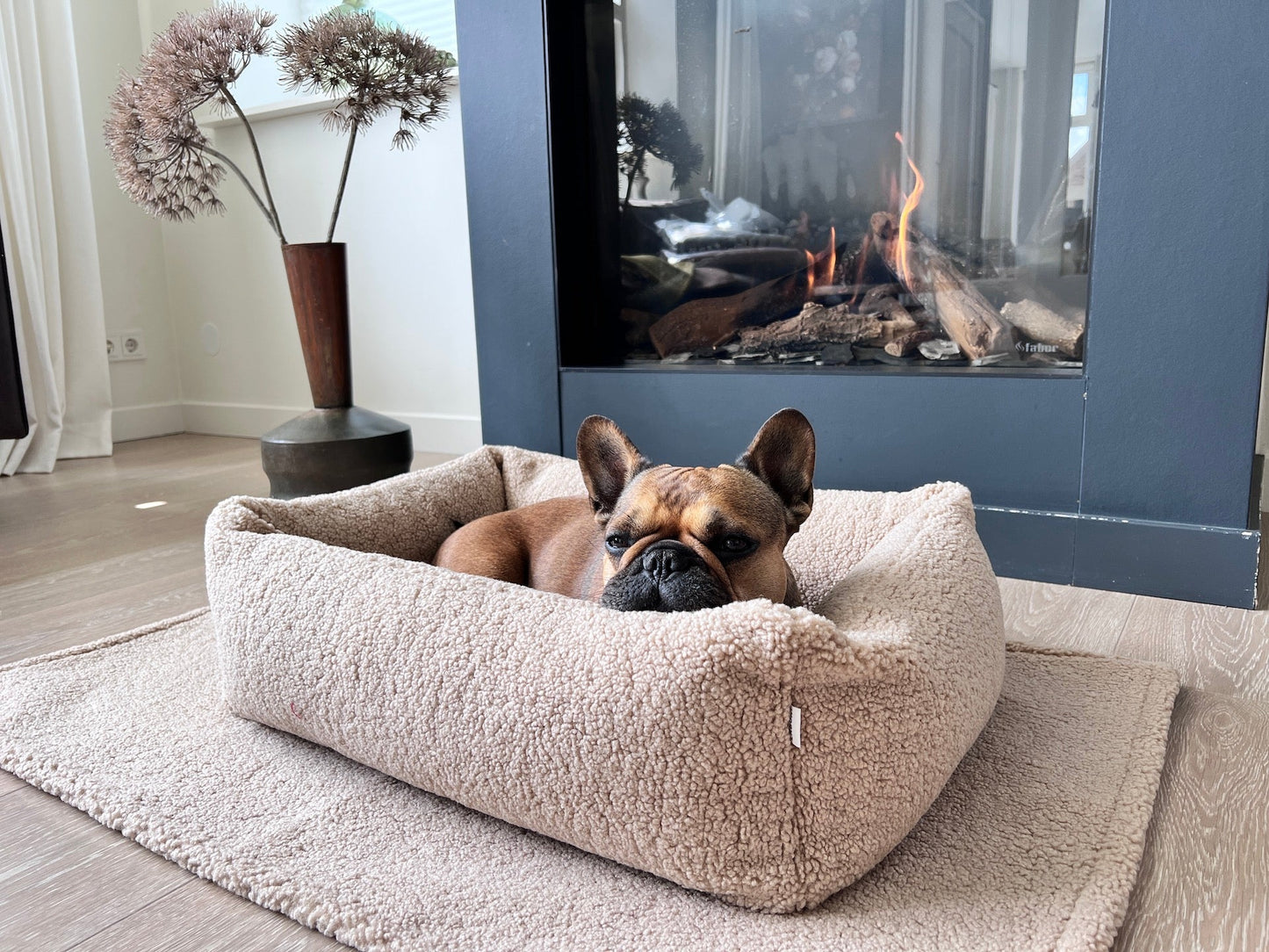 LABONI Hundebett / Katzenbett CLASSIC Bezug Teddy