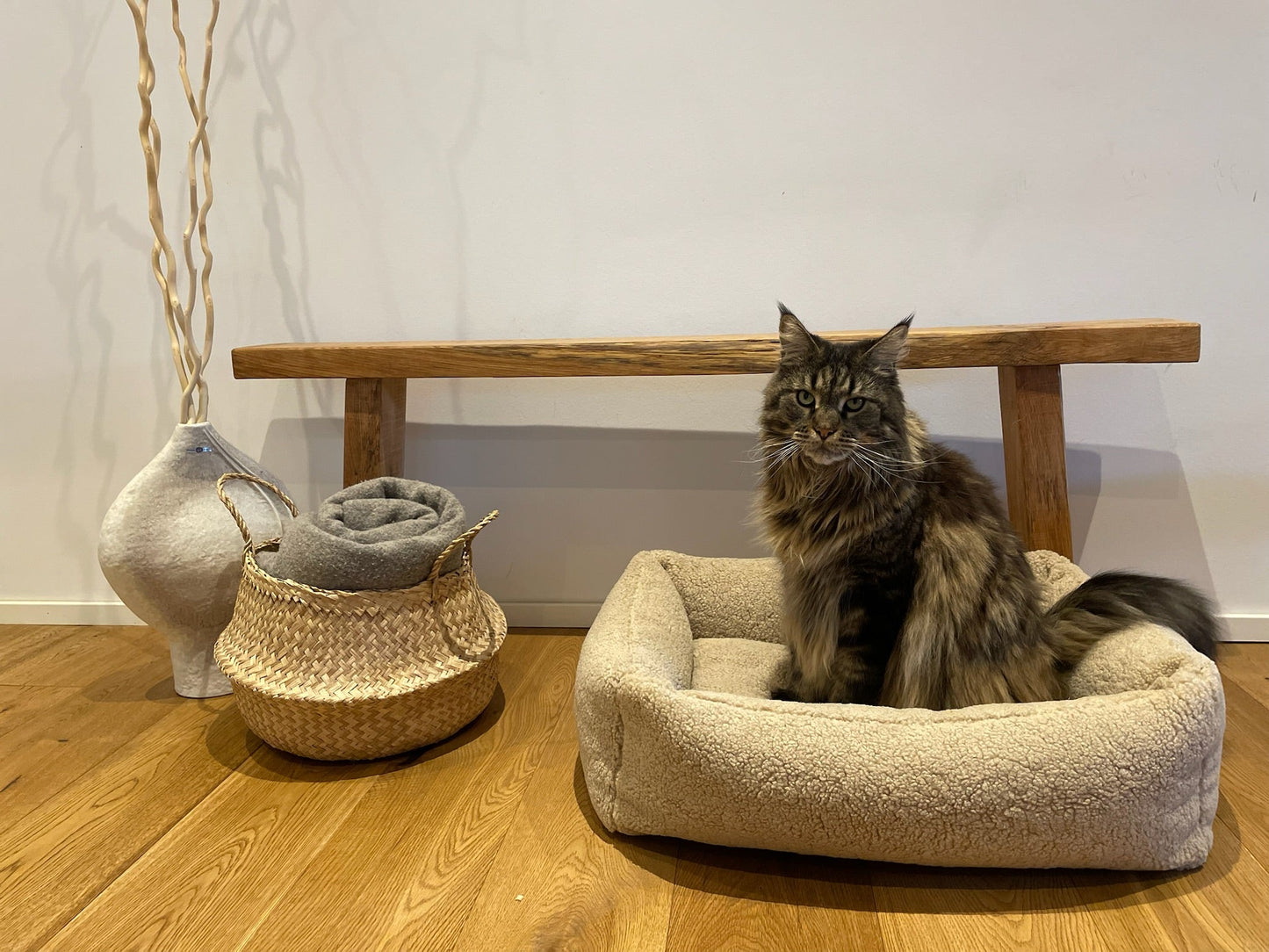 LABONI Hundebett / Katzenbett CLASSIC Bezug Teddy