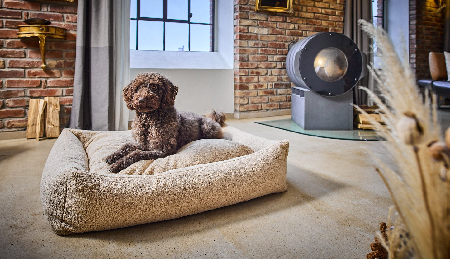 LABONI Hundebett / Katzenbett CLASSIC Bezug Teddy