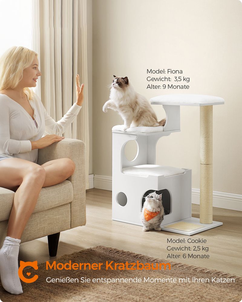 Kratzbaum 88 cm hoch - Askmy4Cats