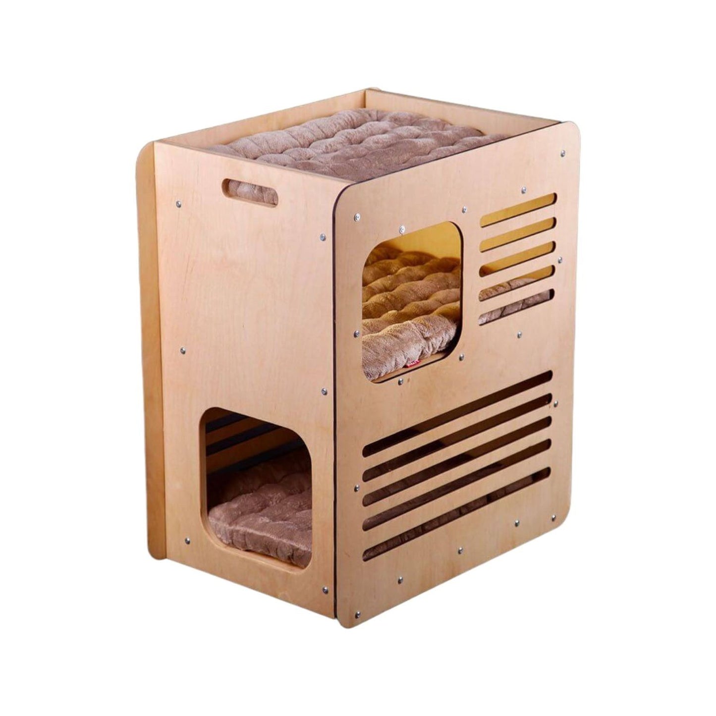 3er Katzenbett - Box mit Kratzwand - Askmy4Cats