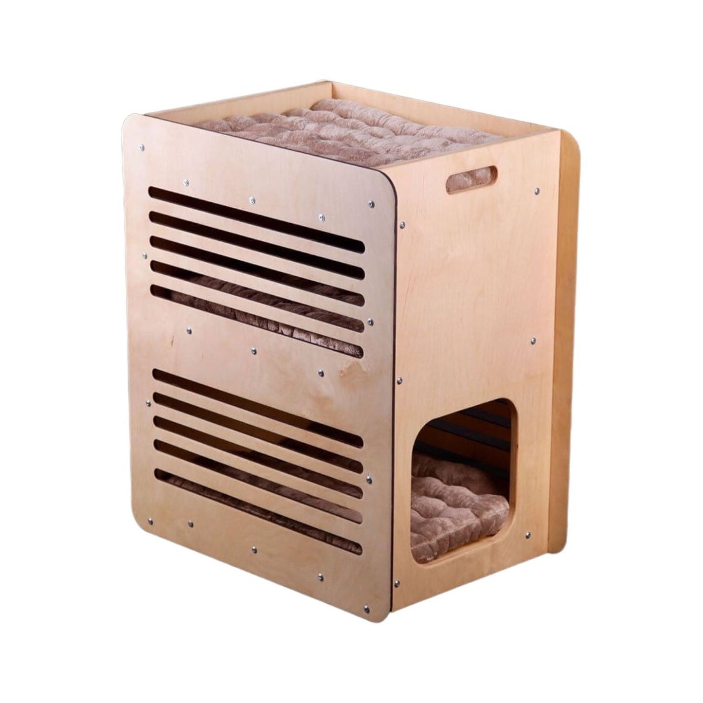 3er Katzenbett - Box mit Kratzwand - Askmy4Cats