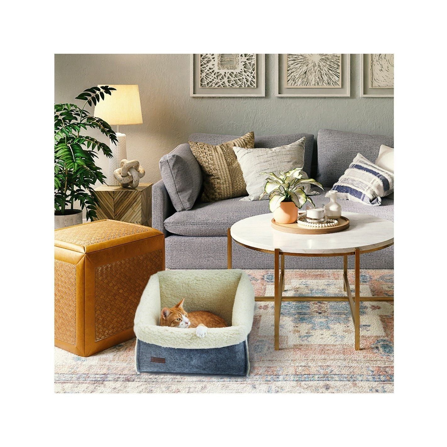 Cosy and Dozy - Farmhouse Haustierbett - Askmy4Cats