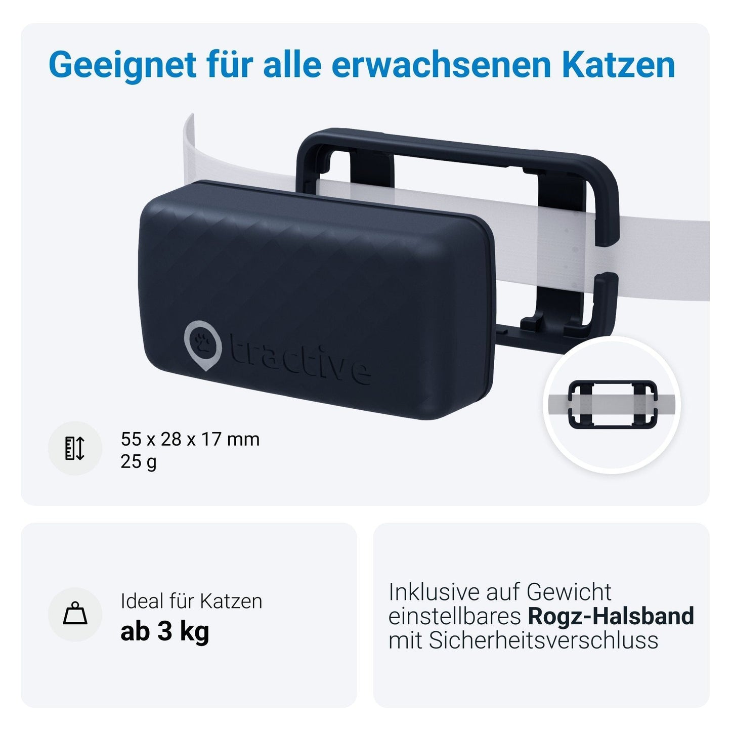 GPS Tracker TRACTIVE CAT Mini - Askmy4Cats