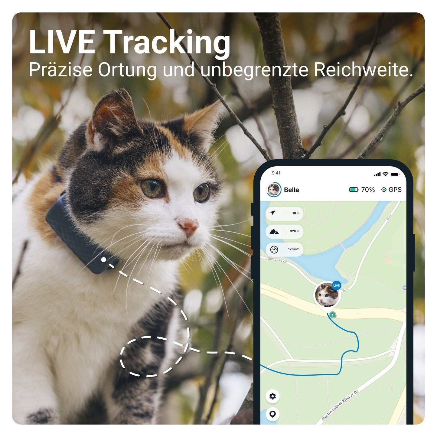 GPS Tracker TRACTIVE CAT Mini - Askmy4Cats