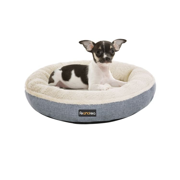 Hunde- und Katzenbett grau Ø 55 cm - Askmy4Cats