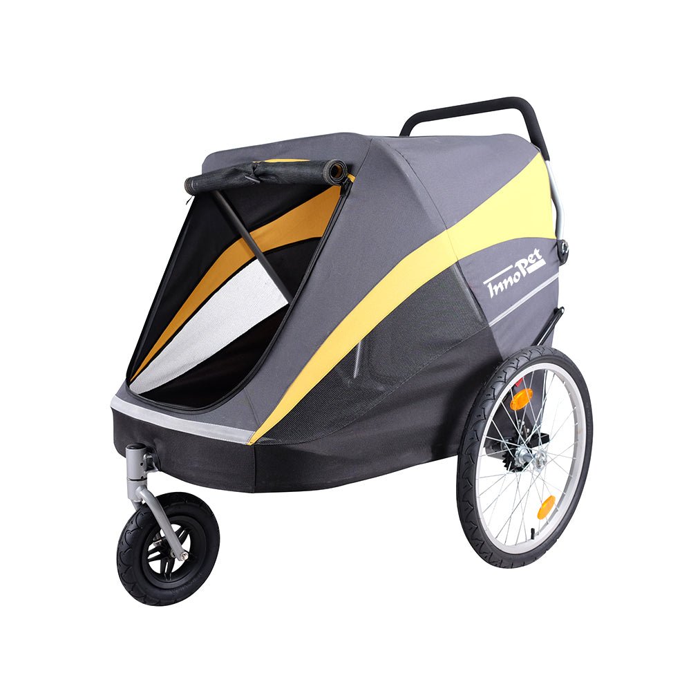InnoPet® Hundebuggy "Hercules" inkl. Regenhaube, mit oder ohne Anhänger Umbausatz - Askmy4Cats