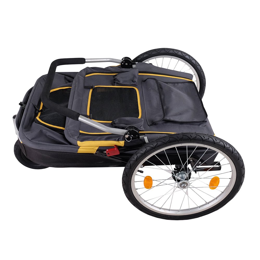 InnoPet® Hundebuggy "Hercules" inkl. Regenhaube, mit oder ohne Anhänger Umbausatz - Askmy4Cats