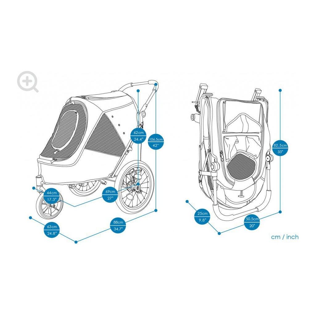 InnoPet® Hundebuggy/Fahrradanhänger "Sporty Trailer Evolution" - Askmy4Cats