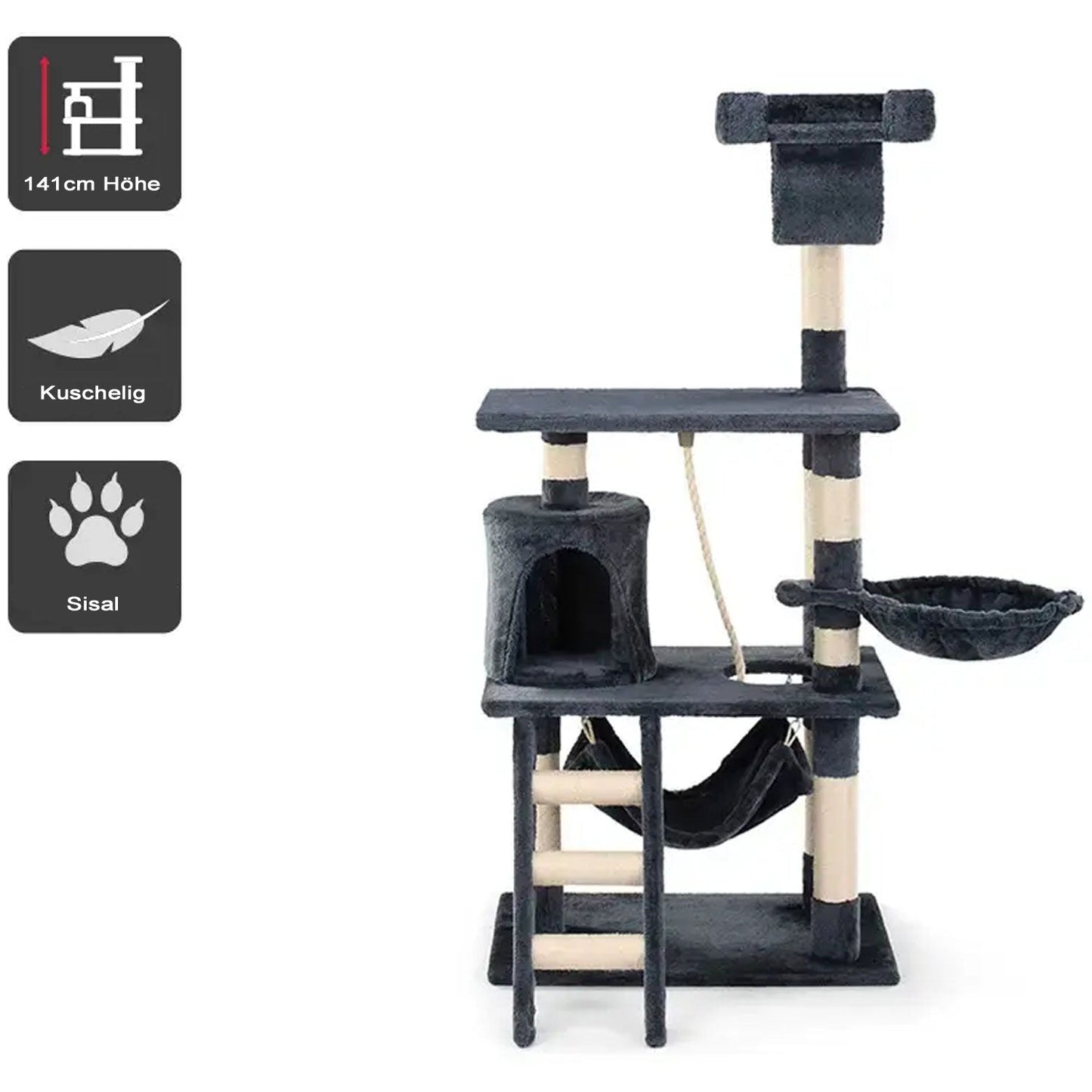 Katzenkratzbaum Balu 141cm - Askmy4Cats