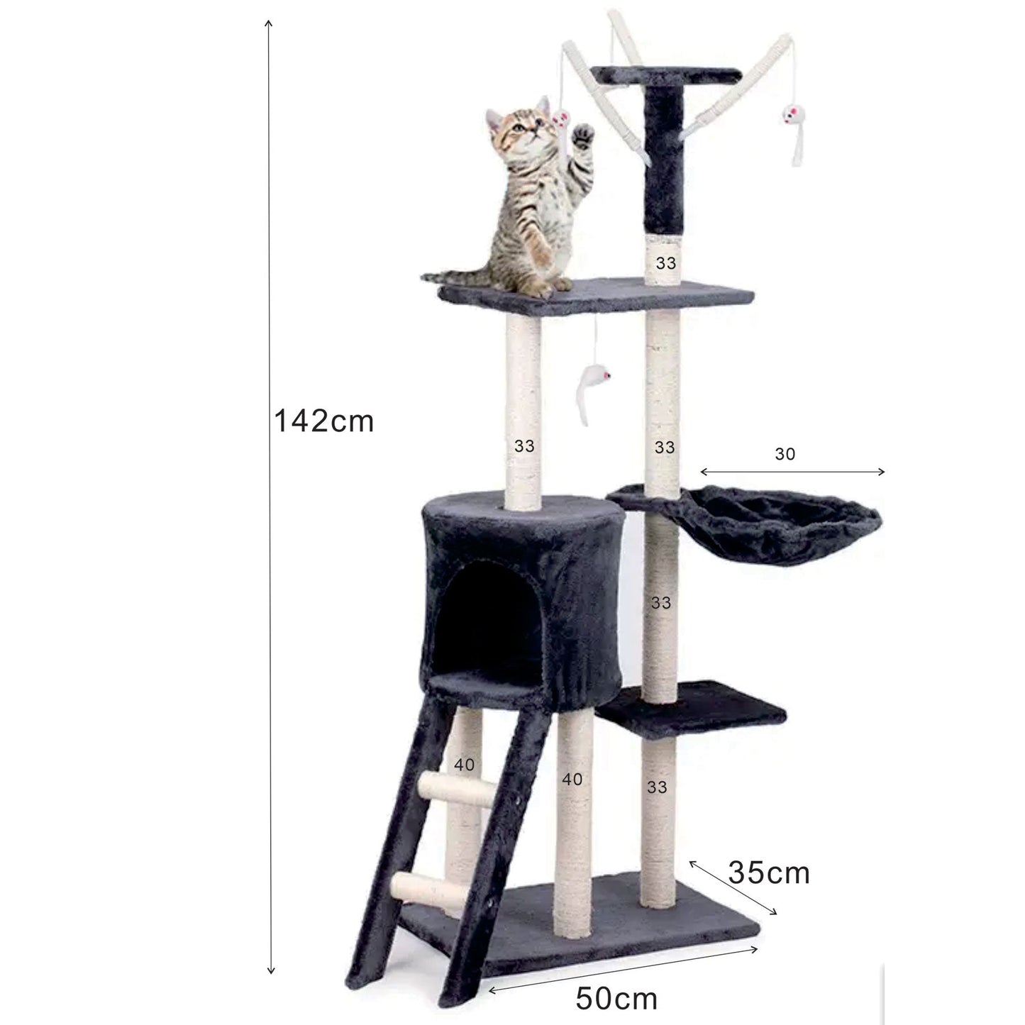 Katzenkratzbaum Simba 142cm - Askmy4Cats