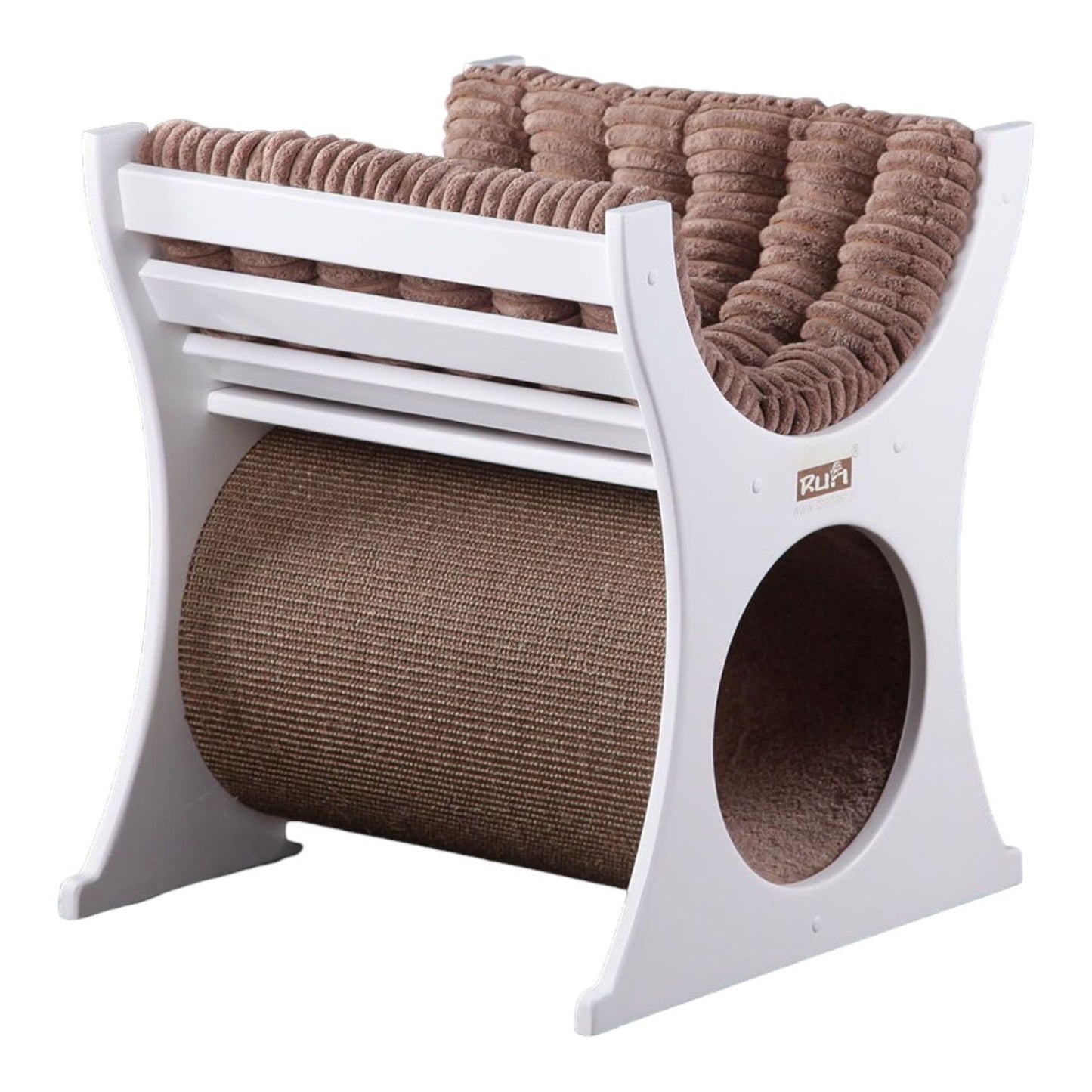 Katzenliege mit Sisalmatte und Tunnel - Askmy4Cats