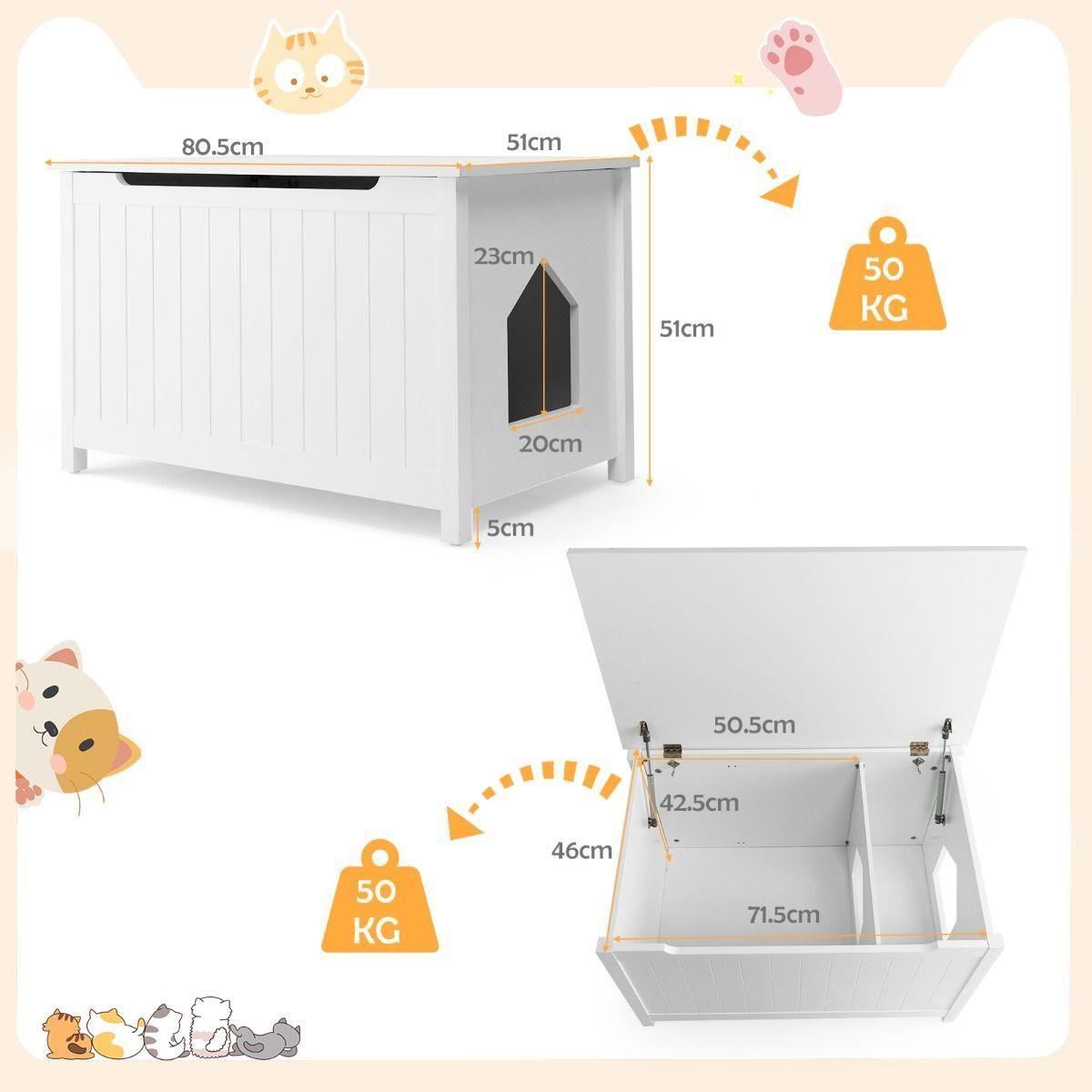 Katzentoilette mit oberer Öffnung - Askmy4Cats