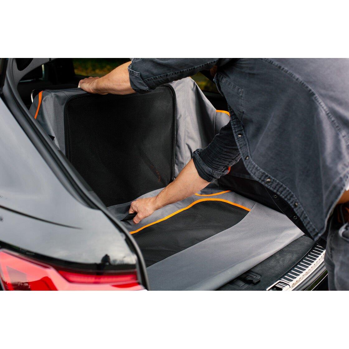 Knuffelwuff Faltbare Hundebox Auto Transportbox Mit Aluminiumgestell Für Den Kofferraum - Askmy4Cats