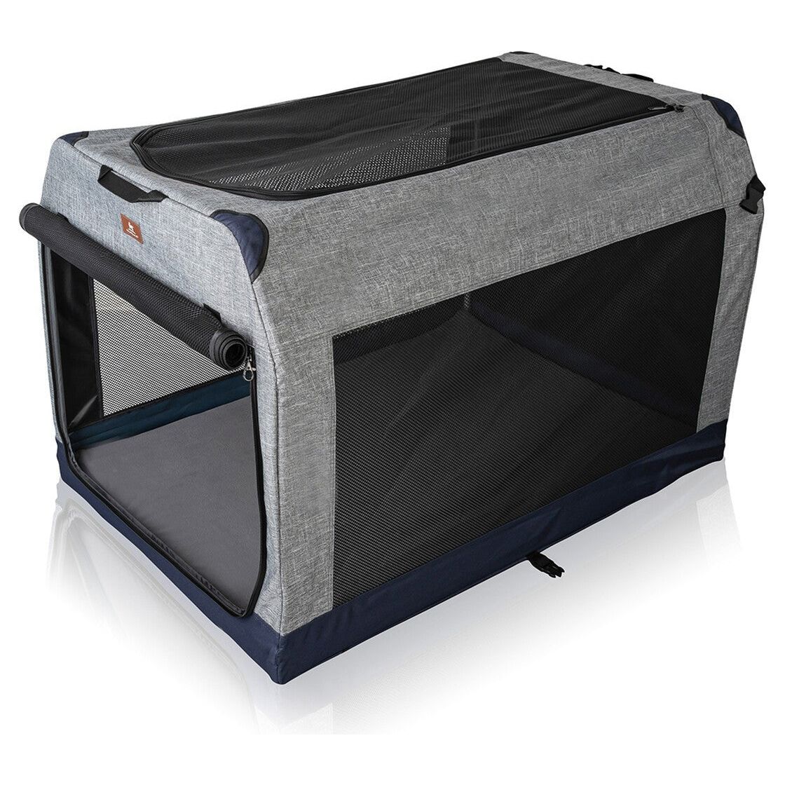 Knuffelwuff Faltbare Hundebox Auto Transportbox Mit Aluminiumgestell Für Den Kofferraum - Askmy4Cats