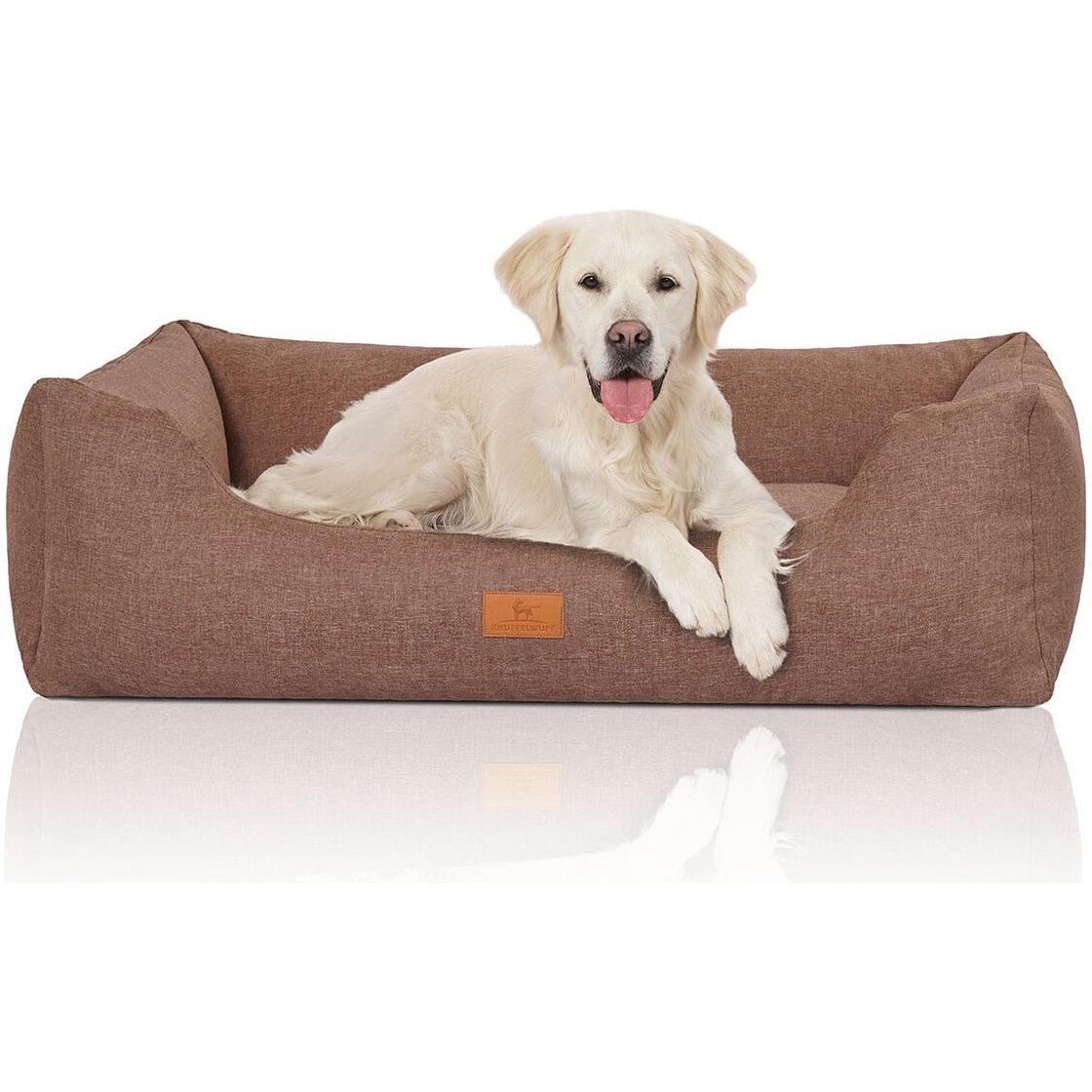 Knuffelwuff Hundebett Lotte Aus Velours Mit Feinem Handwebcharakter - Askmy4Cats