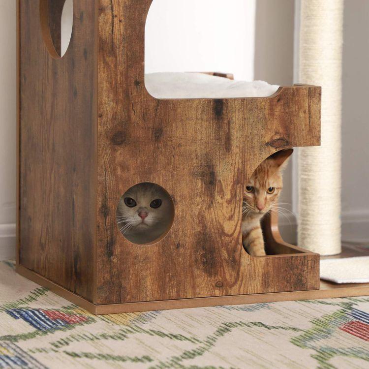Kratzbaum 88 cm Vintagebraun - Askmy4Cats