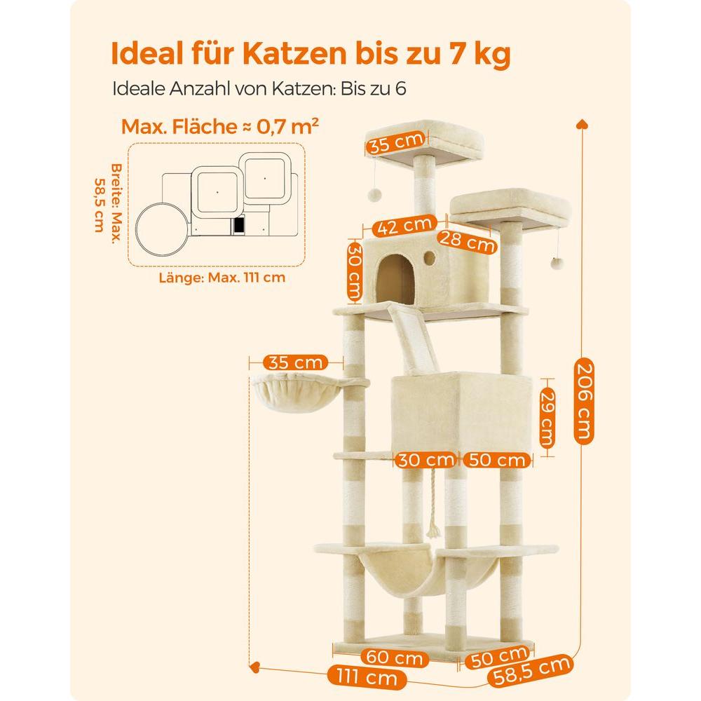 Kratzbaum Groß - 5 Farben - Askmy4Cats