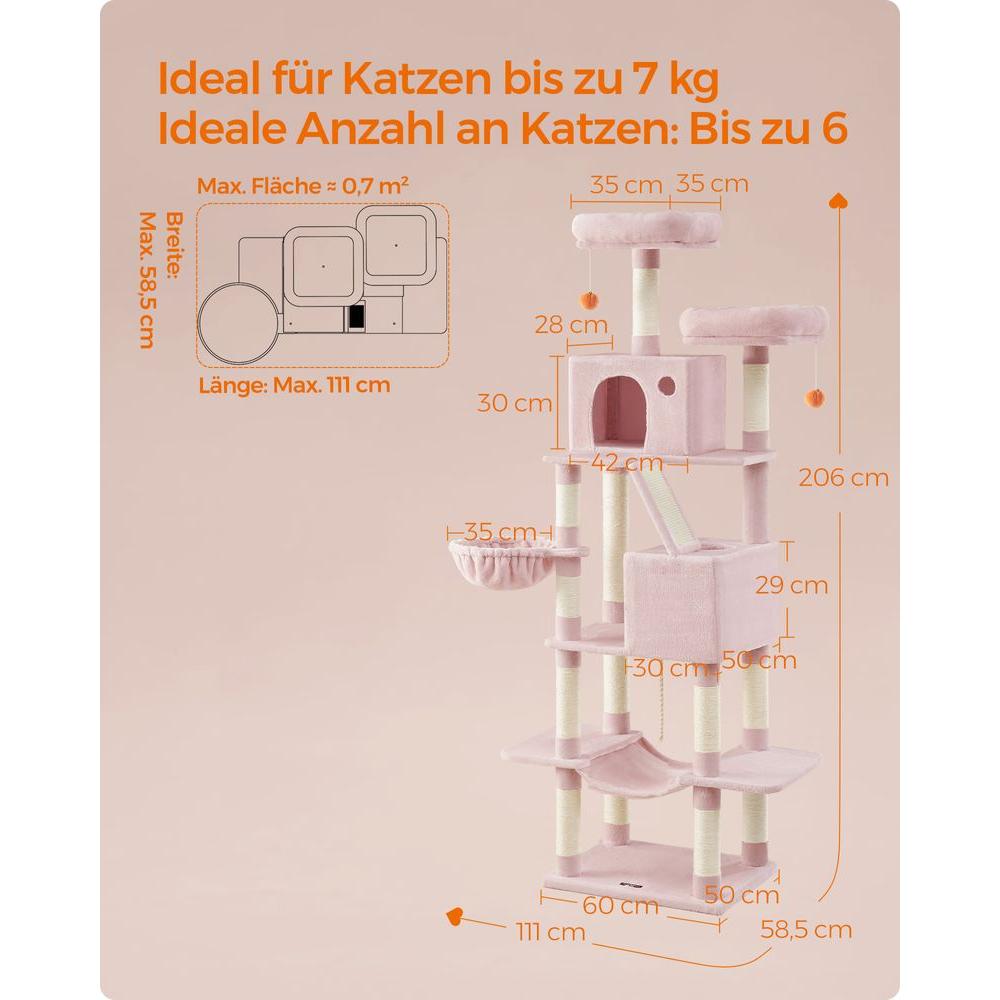 Kratzbaum Groß - 5 Farben - Askmy4Cats