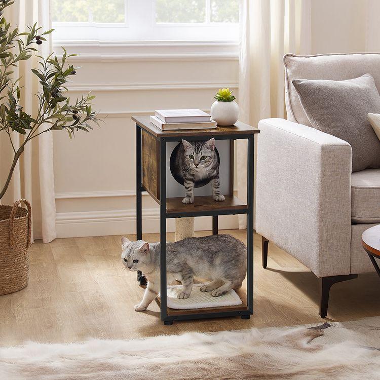 Kratzbaum mit Ablagefläche platzsparend - Askmy4Cats