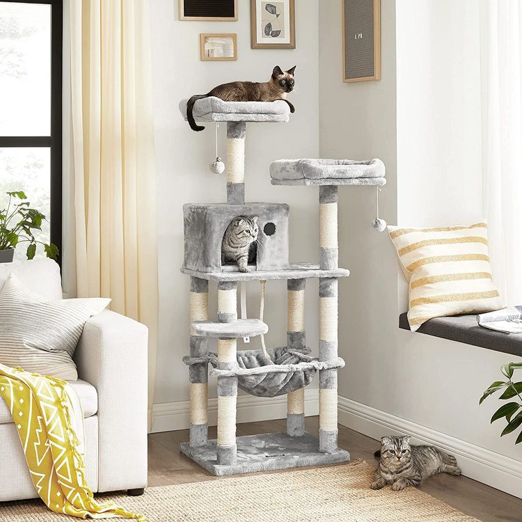 Kratzbaum mit Hängematte 143 cm - Askmy4Cats