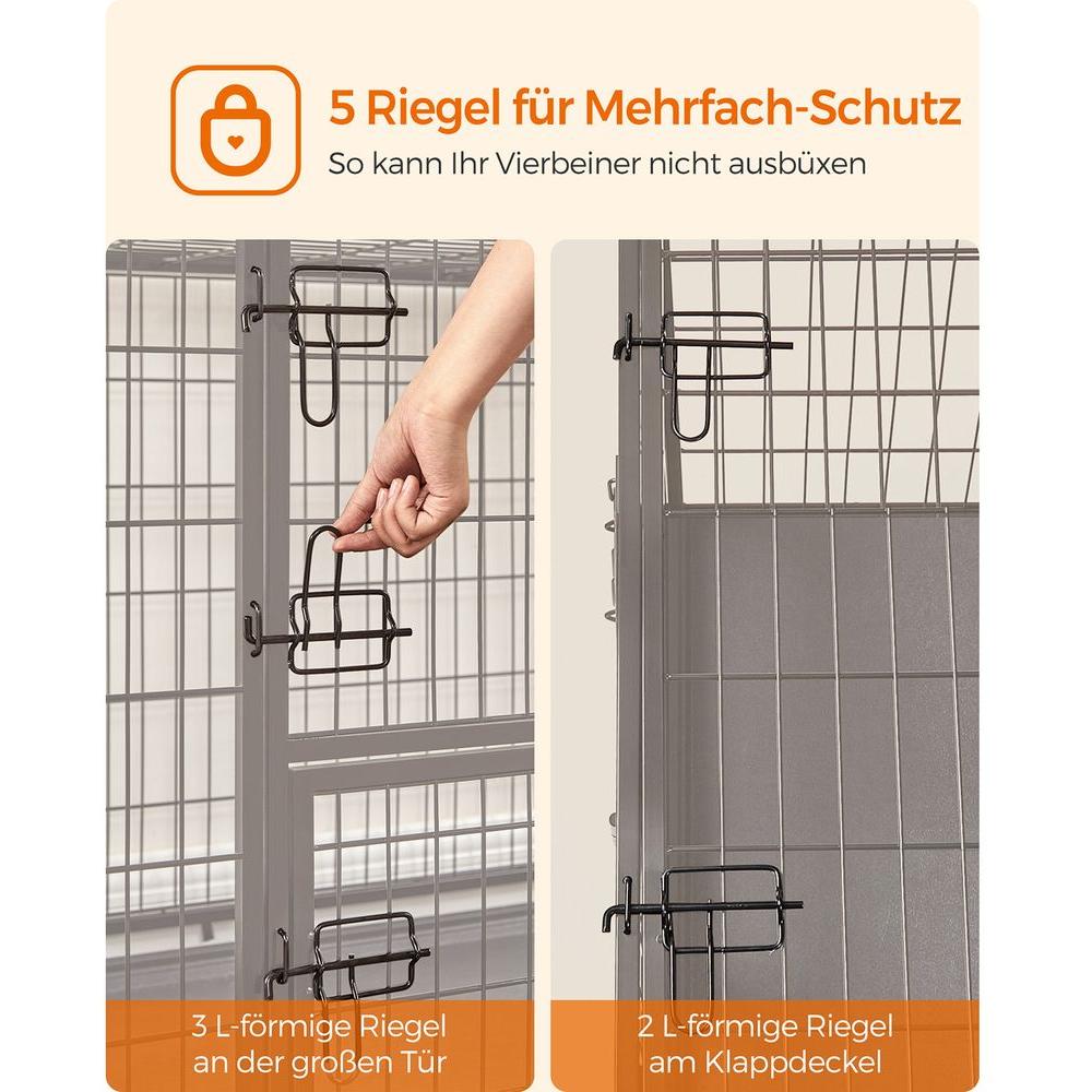 Luxus Hundekäfig mit zwei Türen - Askmy4Cats