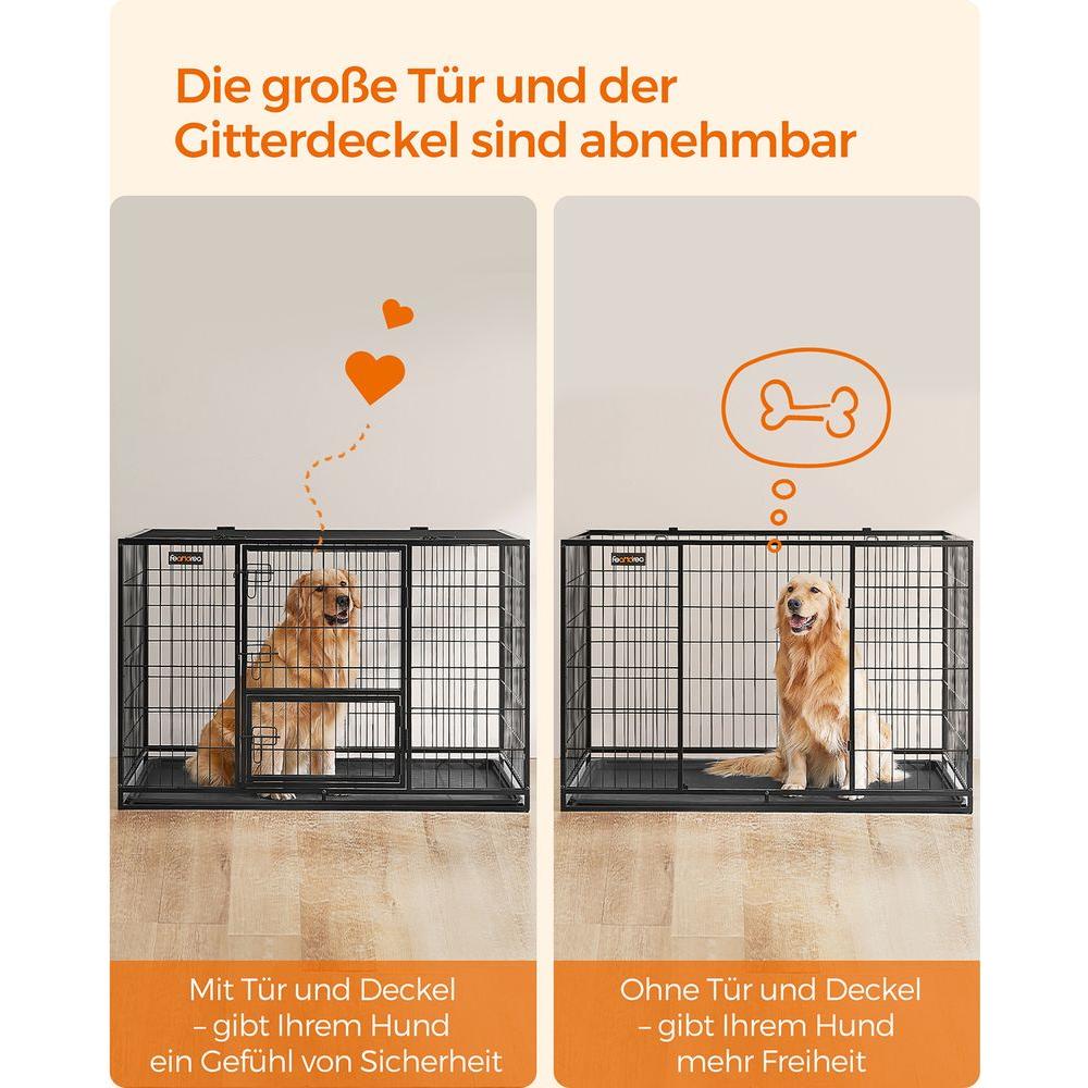 Luxus Hundekäfig mit zwei Türen - Askmy4Cats