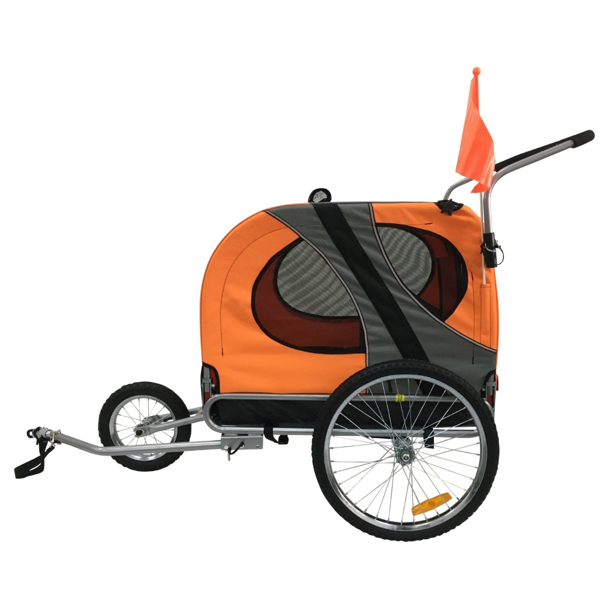 TOPMAST "Easy Flow" Hundefahrradanhänger mit Joggerfunktion - Askmy4Cats
