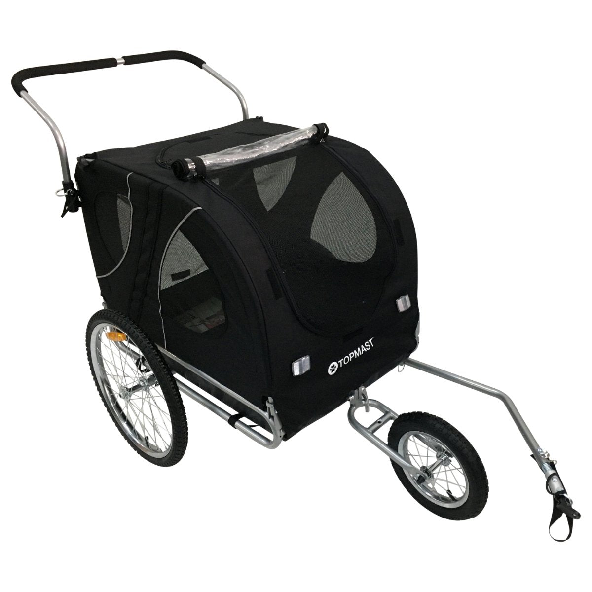 TOPMAST "Easy Flow" Hundefahrradanhänger mit Joggerfunktion - Askmy4Cats