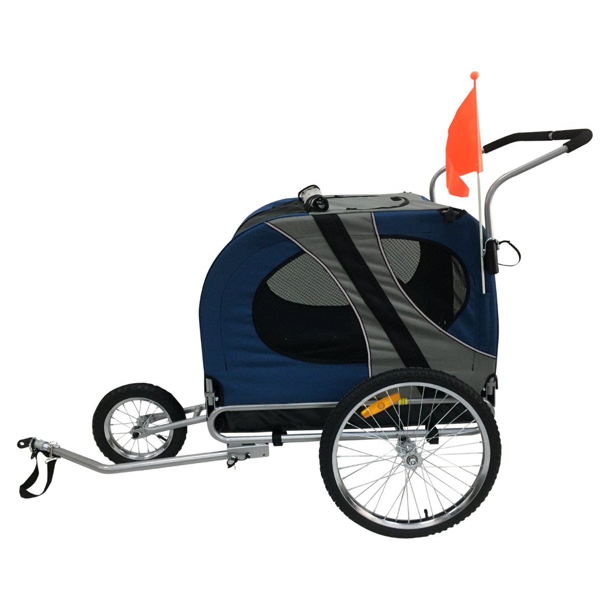 TOPMAST "Easy Flow" Hundefahrradanhänger mit Joggerfunktion - Askmy4Cats