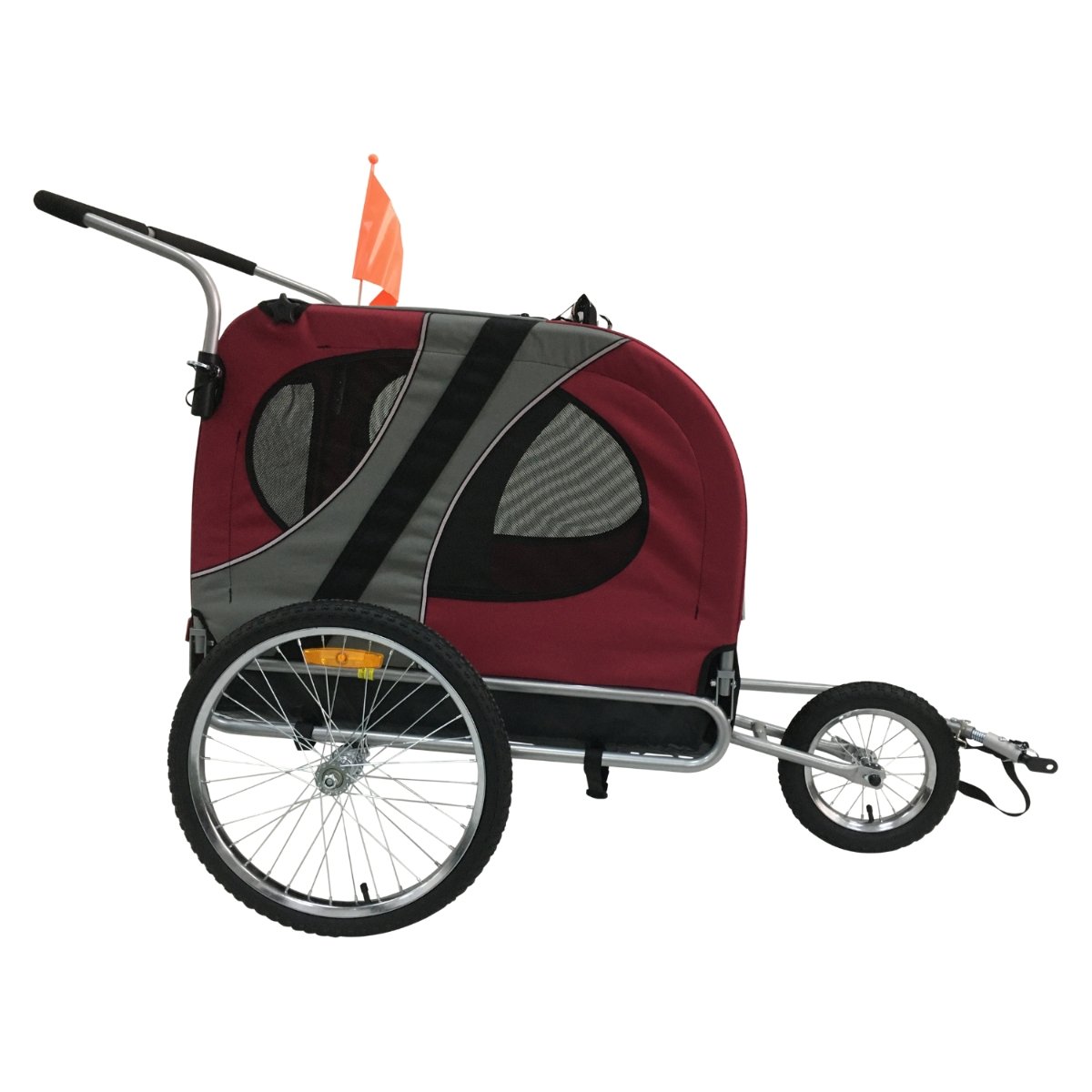 TOPMAST "Easy Flow" Hundefahrradanhänger mit Joggerfunktion - Askmy4Cats