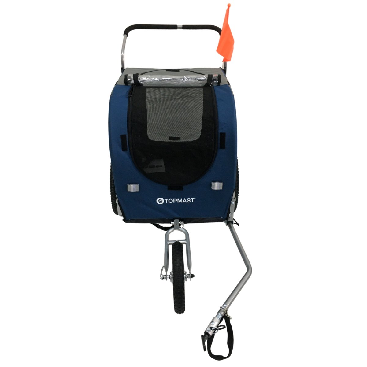 TOPMAST "Easy Flow" Hundefahrradanhänger mit Joggerfunktion - Askmy4Cats
