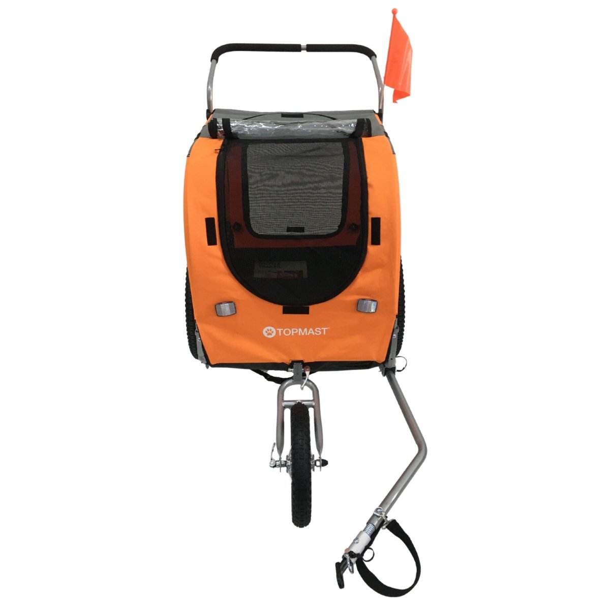 TOPMAST "Easy Flow" Hundefahrradanhänger mit Joggerfunktion - Askmy4Cats