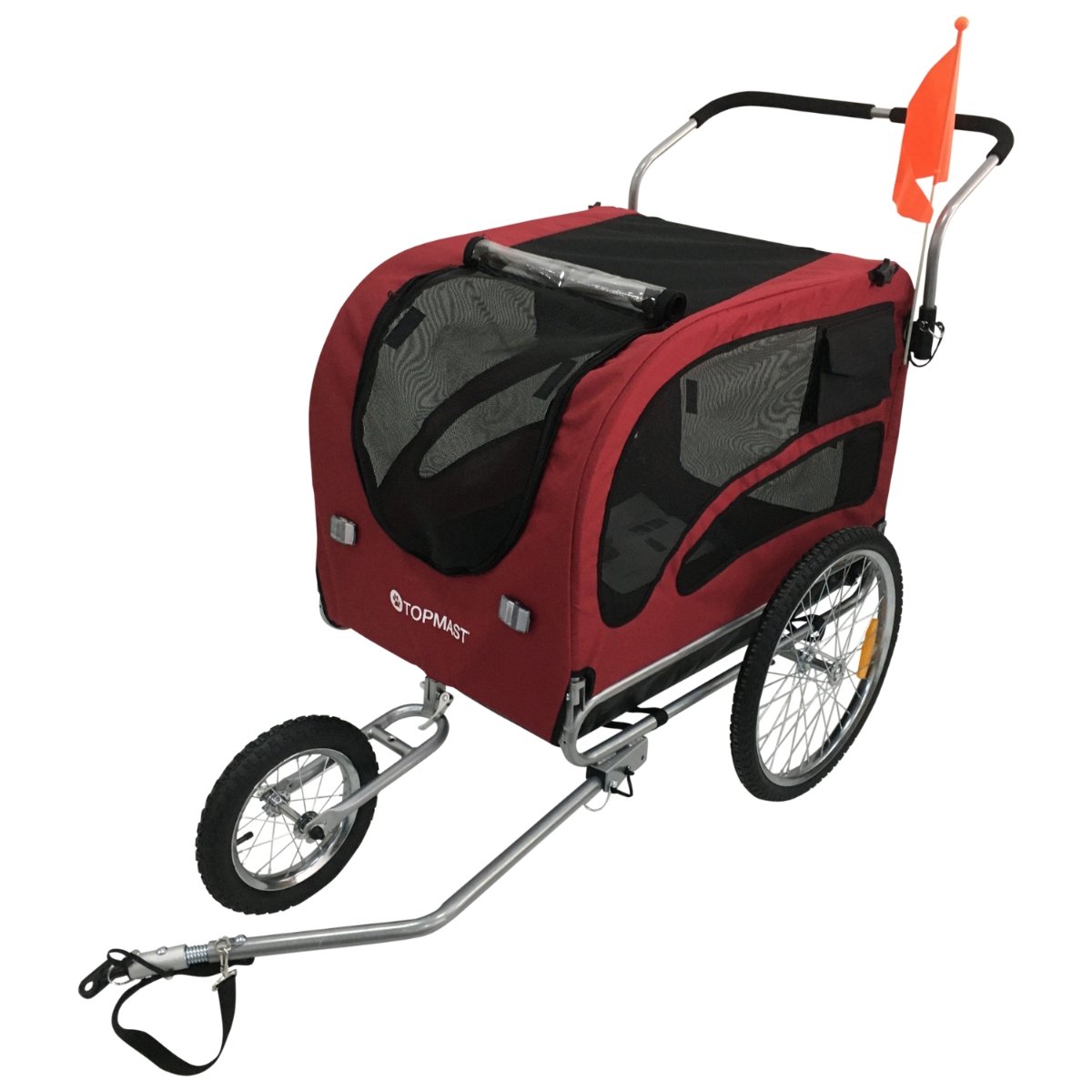 TOPMAST Hunde Fahrradanhänger 2 in 1 "ORIGINAL JOGGER" - Askmy4Cats