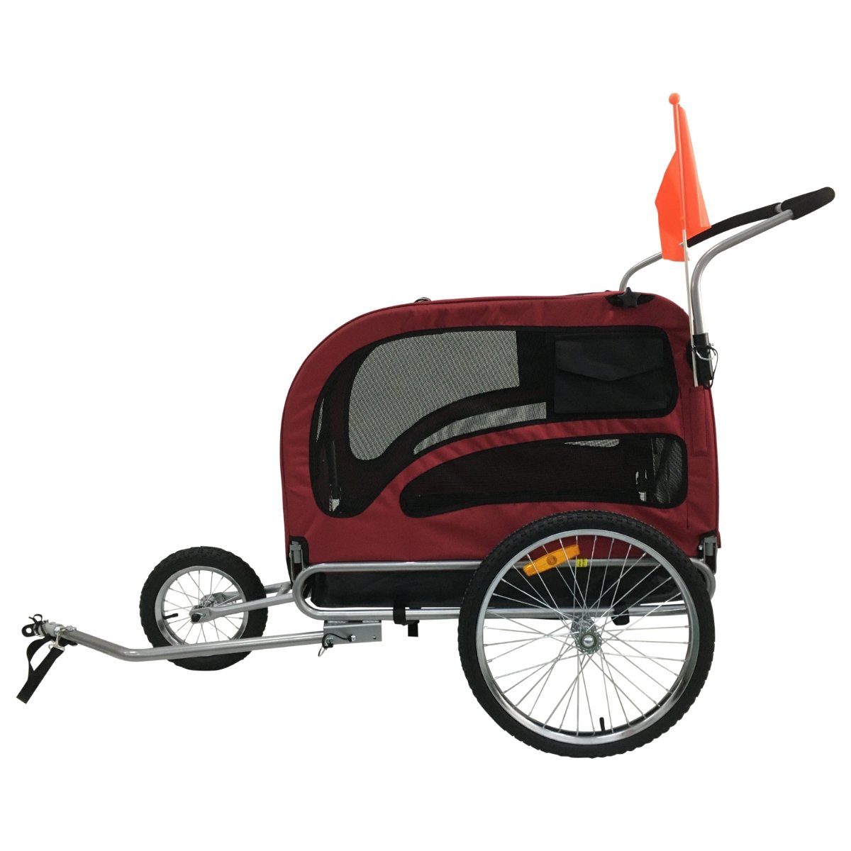TOPMAST Hunde Fahrradanhänger 2 in 1 "ORIGINAL JOGGER" - Askmy4Cats