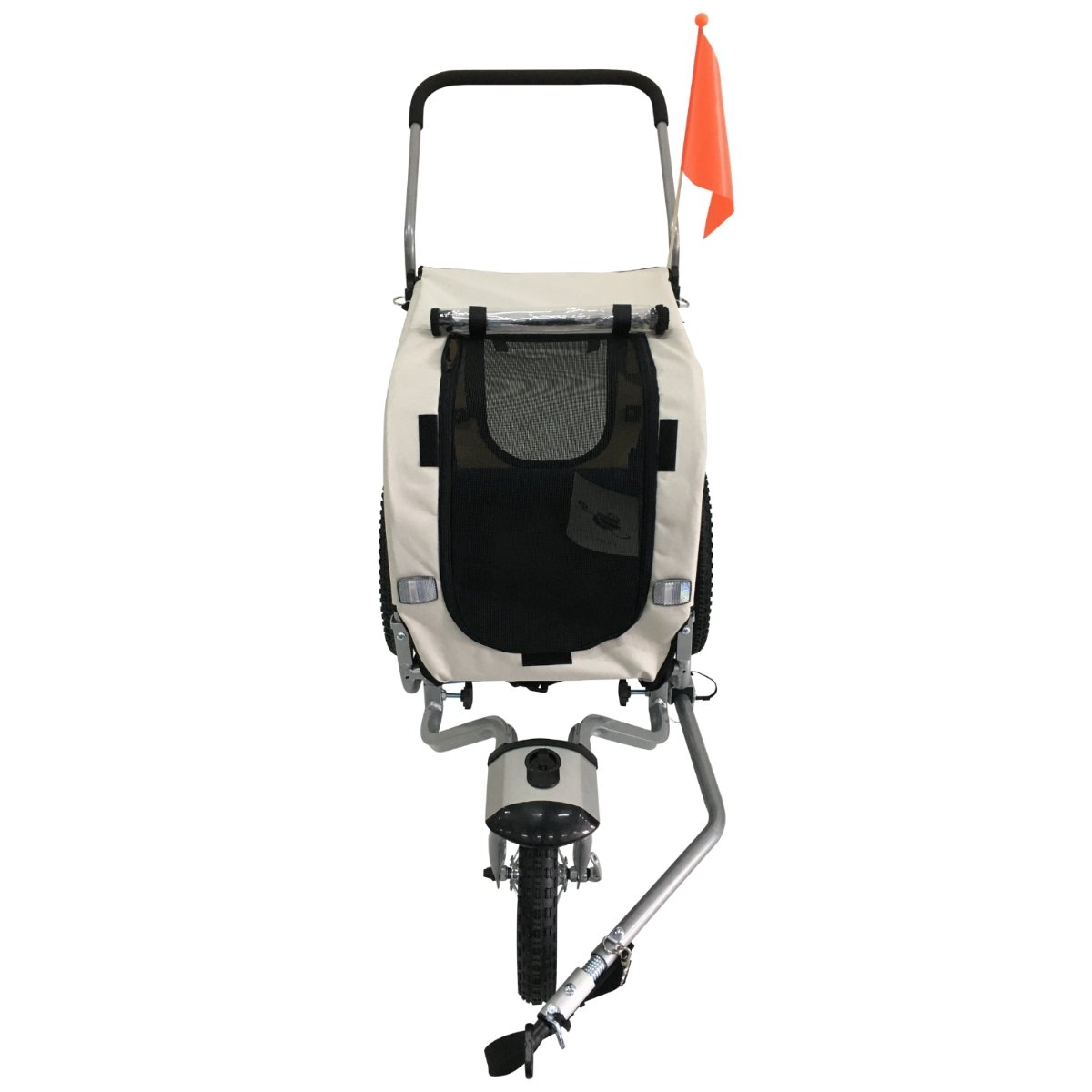 TOPMAST Hundefahrradanhänger SKY - Mit Joggerfunktion - Faltbar - Blau - Medium - Askmy4Cats