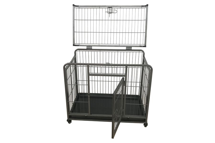 TOPMAST Hundekäfig mit Rollen, Faltbar - Askmy4Cats