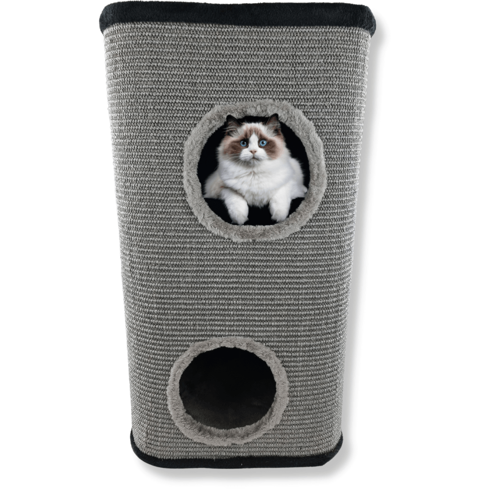 TOPMAST Kratztonne Cattower - Grau - Größe L - Askmy4Cats