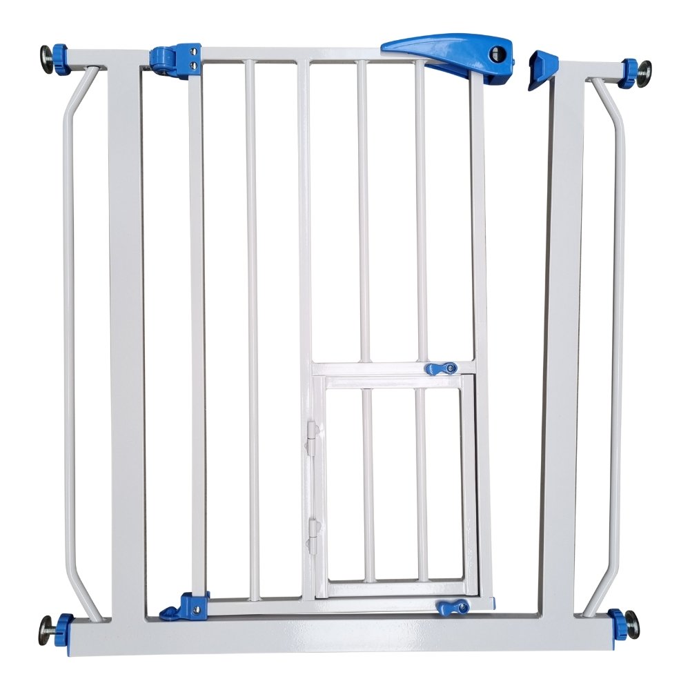 TOPMAST Treppenschutz Santorini, Türgitter, ohne Bohren, Klemmbesfestigung - Höhe 80 cm - Askmy4Cats