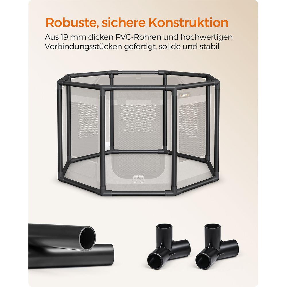 Welpenlaufstall achteckig - Askmy4Cats