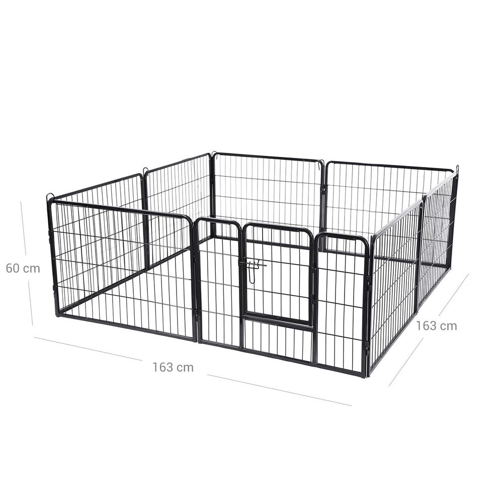Welpenlaufstall mit 8 Gitterplatten - Askmy4Cats
