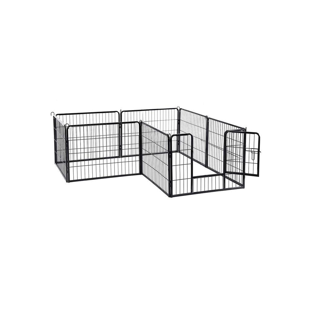 Welpenlaufstall mit 8 Gitterplatten - Askmy4Cats