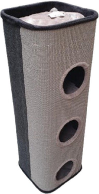 TOPMAST Cattower Kratztonne XL für Katzen, Grau, 120 cm hoch