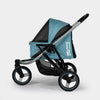 InnoPet Premium Comfort Blau (IPS-085/LB) in Seitenansicht mit aufgestelltem Netzverdeck