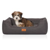 Knuffelwuff Lotte - Velours Hundebett mit Handwebcharakter (Robust)