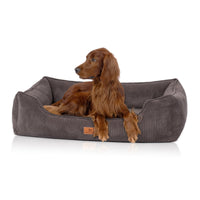 Knuffelwuff Nunavut - Orthopädisches Cord-Hundebett (Memory Foam)