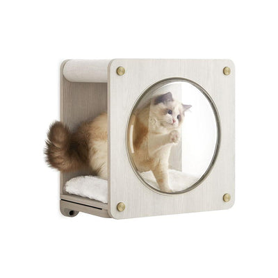 Clickat Katzenhöhle zur Wandmontage mit Beobachtungsfenster - Askmy4Cats